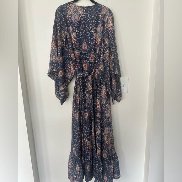 Raga POSEIDON MAXI WRAP DRESS IN NAVY S - Picture 5 of 8